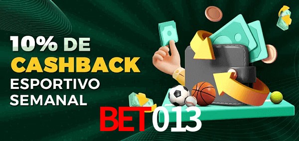 10% de bônus de cashback na Bet013