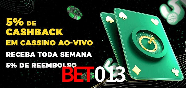 Promoções do cassino ao Vivo Bet013
